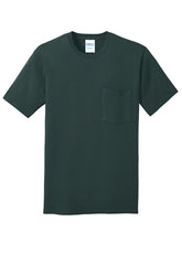 Port & Company - Core Cotton Pocket T-Shirt - Dark Green